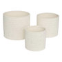 Voir la diapositive 1 : ATMOSPHERA Lot de 3 Cache-Pots en Céramique  Elly  25cm Blanc