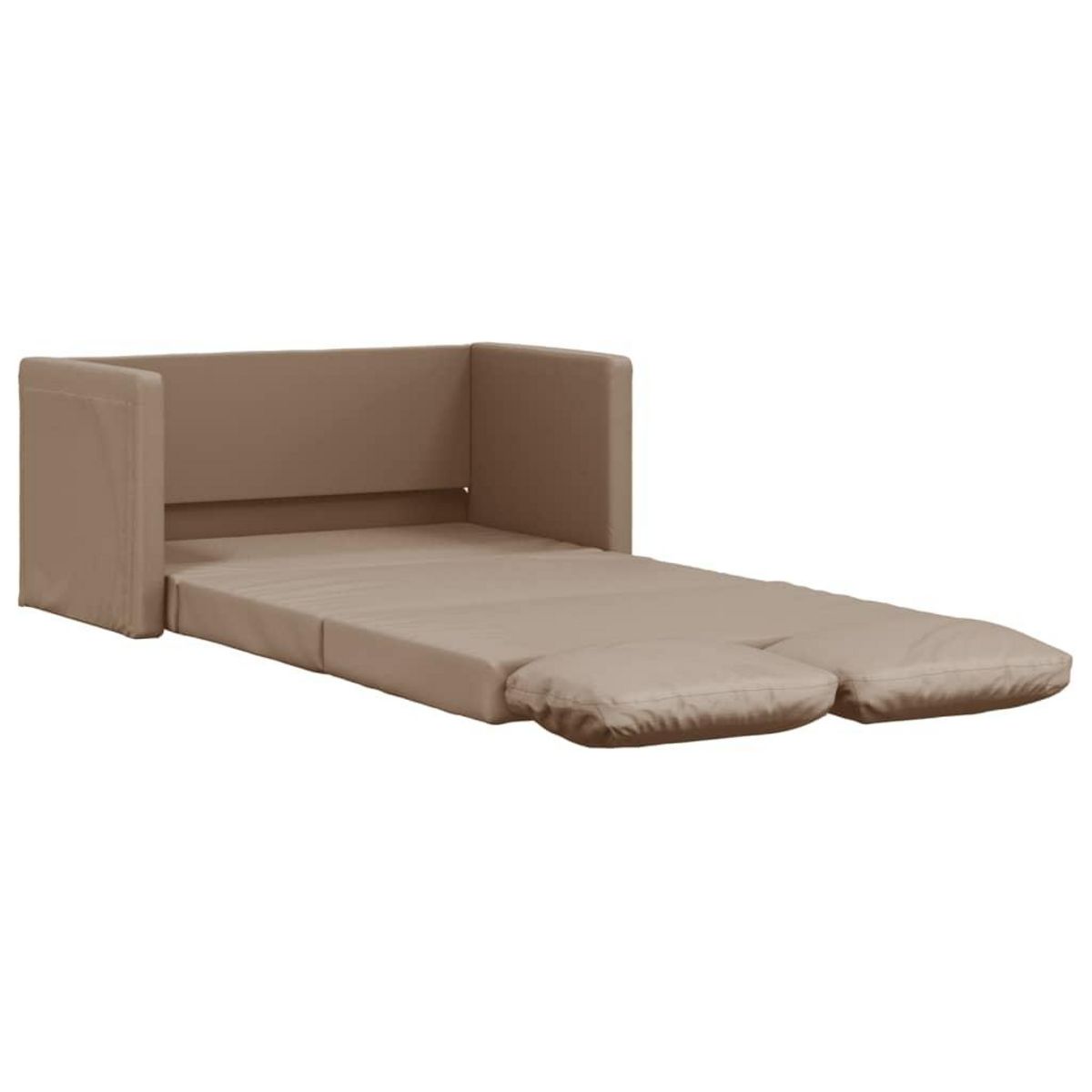 VIDAXL Canape-lit 2 en 1 cappuccino 112x174x55 cm similicuir