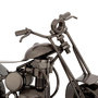 Voir la diapositive 2 : ATMOSPHERA Décoration Moto en Métal  Imran  20cm Argent