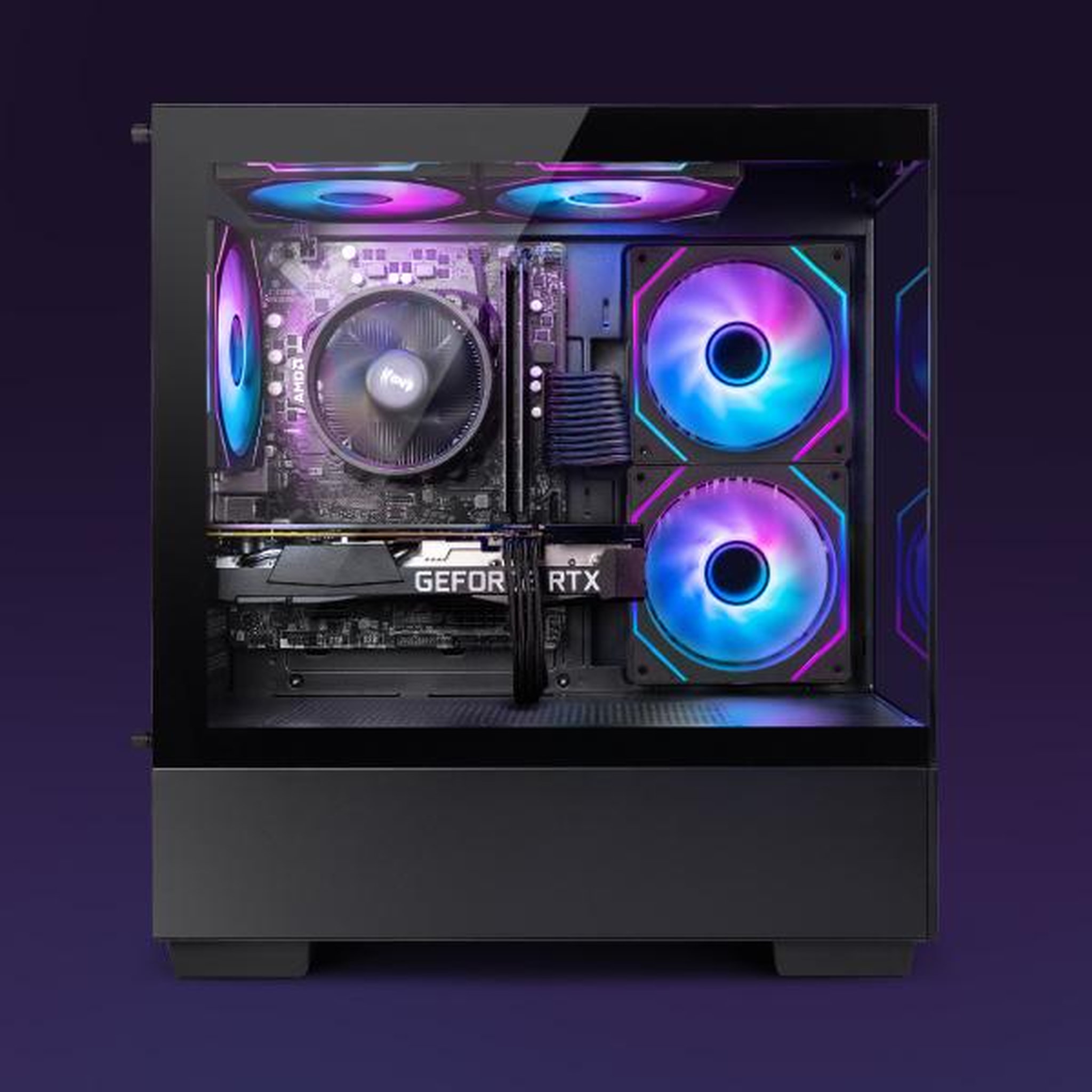 Voir la diapositive 2 : VIBOX PC Gamer - Ryzen 5 5500, RTX 5060, 16 Go RAM, 1 To SSD, Windows 11, WiFi 6 + Bluetooth 5.4