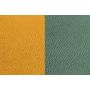 Voir la diapositive 4 : BJORN Set de table ovale réversible - 6 pièces - Cuir recyclé jaune moutarde et vert sapin