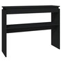 Voir la diapositive 2 : VIDAXL Table console noir 102x30x80 cm bois d ingénierie