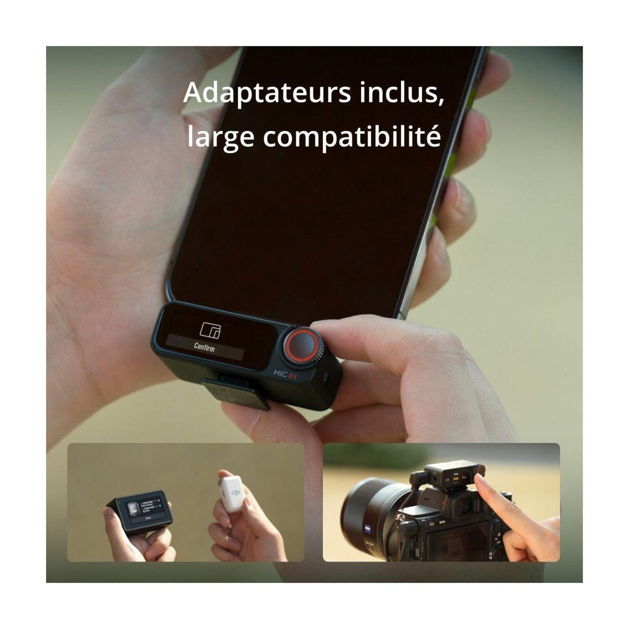 Voir la diapositive 5 : DJI Micro Mic 2 (1 TX + 1 RX)