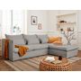 Voir la diapositive 1 : LISA DESIGN Adriann - canapé d'angle droit fixe - 4 places - en tissu déhoussable