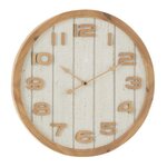 Paris Prix Horloge Murale en Bois  Beatriz  40cm Blanc & Naturel