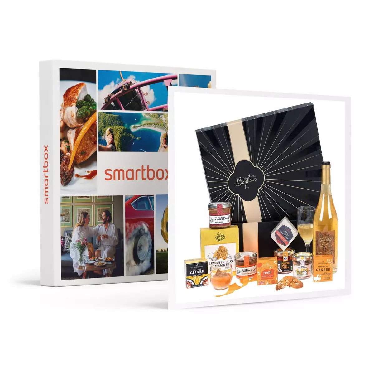 Smartbox Coffret Le Généreux : douceurs sucrées et salées et vin livrés à domicile - Coffret Cadeau Gastronomie