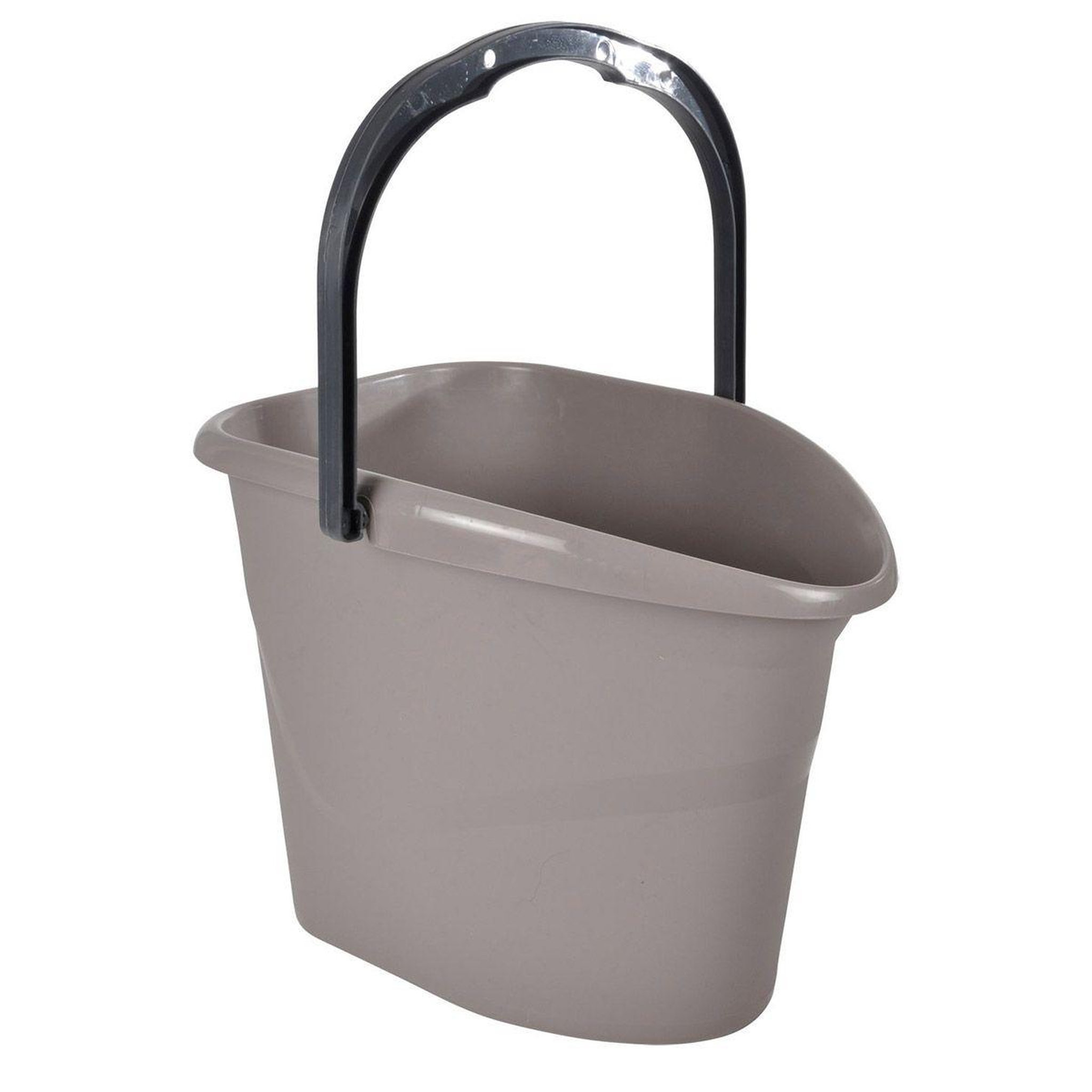 HOMEA Seau avec Anse  Lavage  15L Taupe