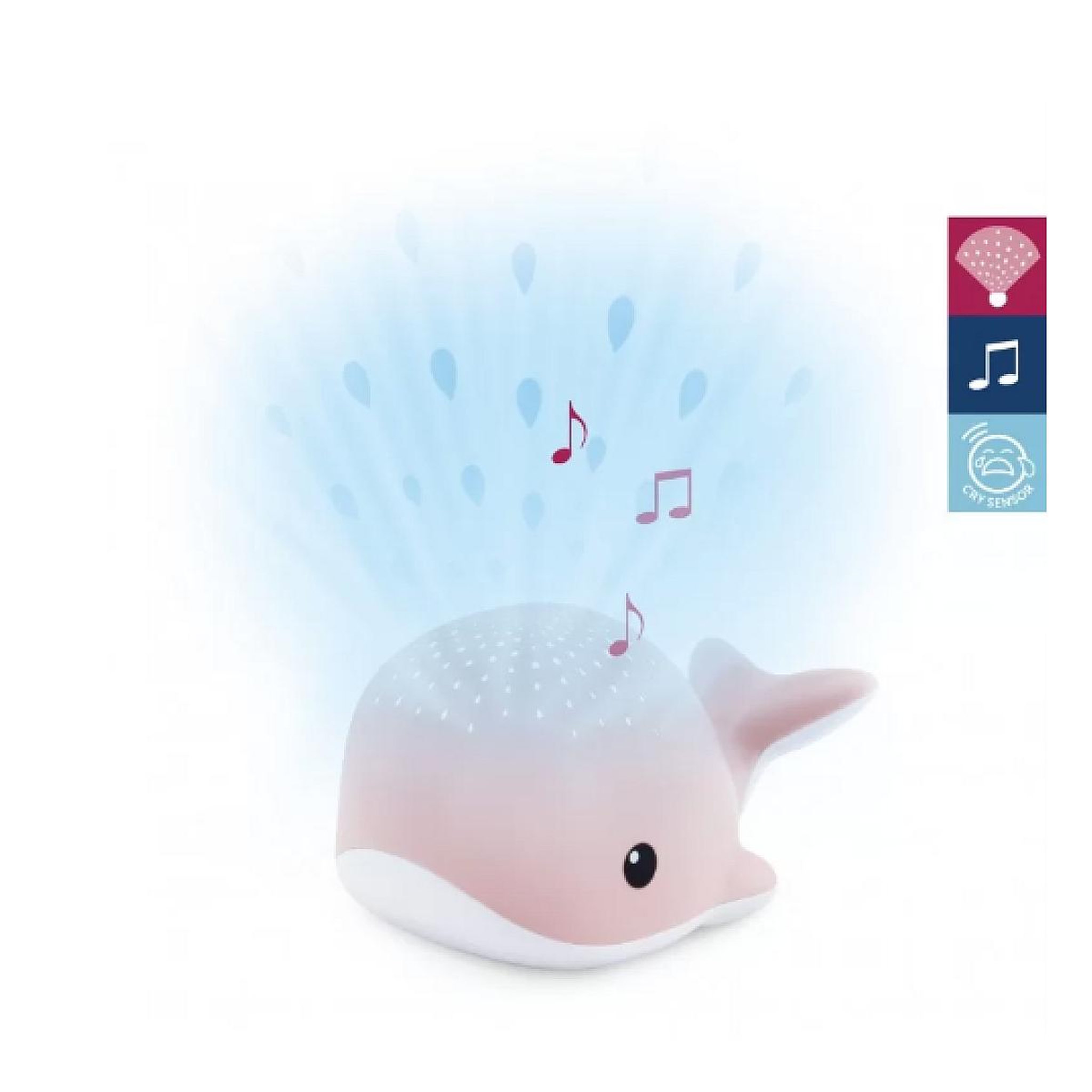 Voir la diapositive 2 : BB&CO Wally la baleine projecteur - rose