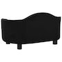 Voir la diapositive 5 : VIDAXL Canapé pour chien Noir 67x47x36 cm Peluche