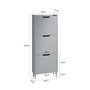Voir la diapositive 3 : SOBUY SoBuy - Meuble À Chaussures 3 portes - Minimaliste - FSR151-H