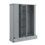 Voir la diapositive 2 : Armoire 3 portes 2 tiroirs L152cm NESRINE