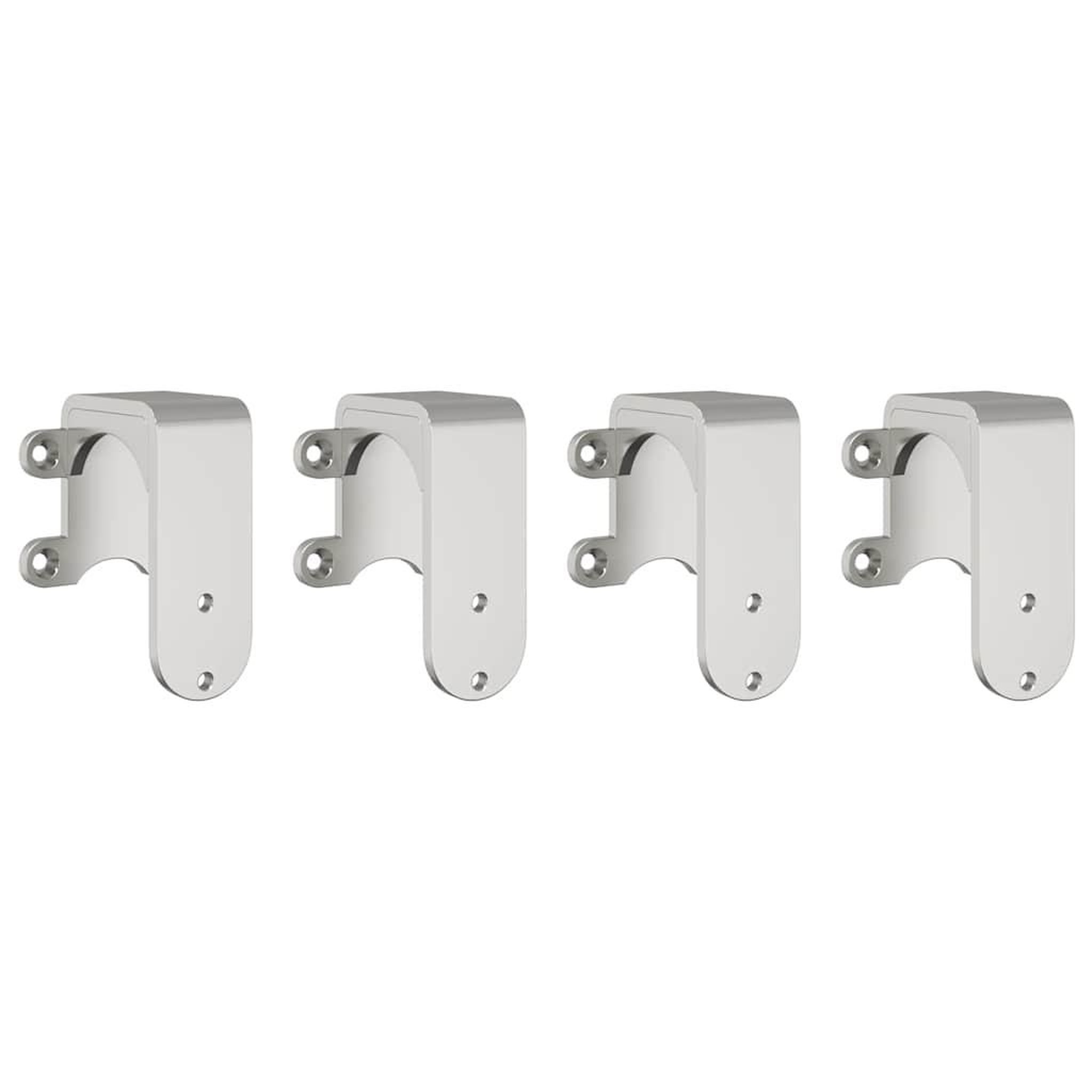 Voir la diapositive 4 : VIDAXL Kit fixation porte coulissante 366 cm Acier inoxydable Argente