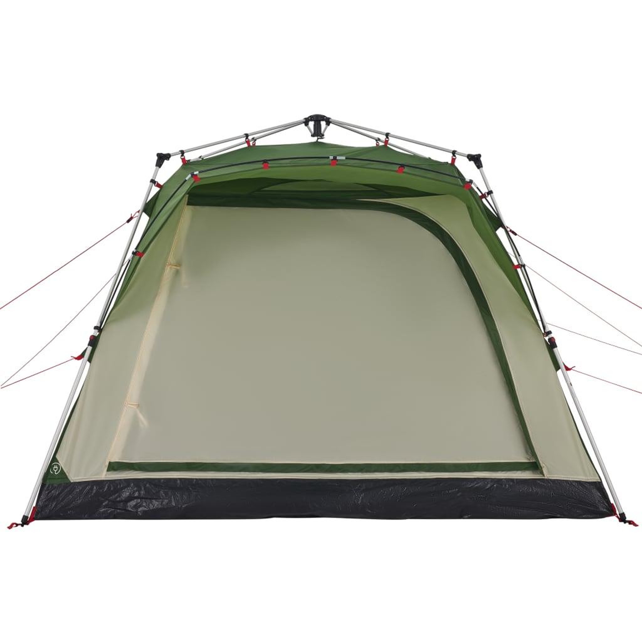 Voir la diapositive 5 : VIDAXL Tente de camping cabine 4 personnes vert liberation rapide