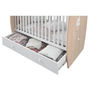 Voir la diapositive 4 : POLINI KIDS POLINI KIDS AMIS ZEN Lit NEVA 120*60 avec tiroir blanc/naturel