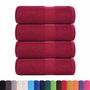 Voir la diapositive 2 : VIDAXL Serviettes d invité 4 pcs bordeaux 30x50 cm 360 g m² 100% coton