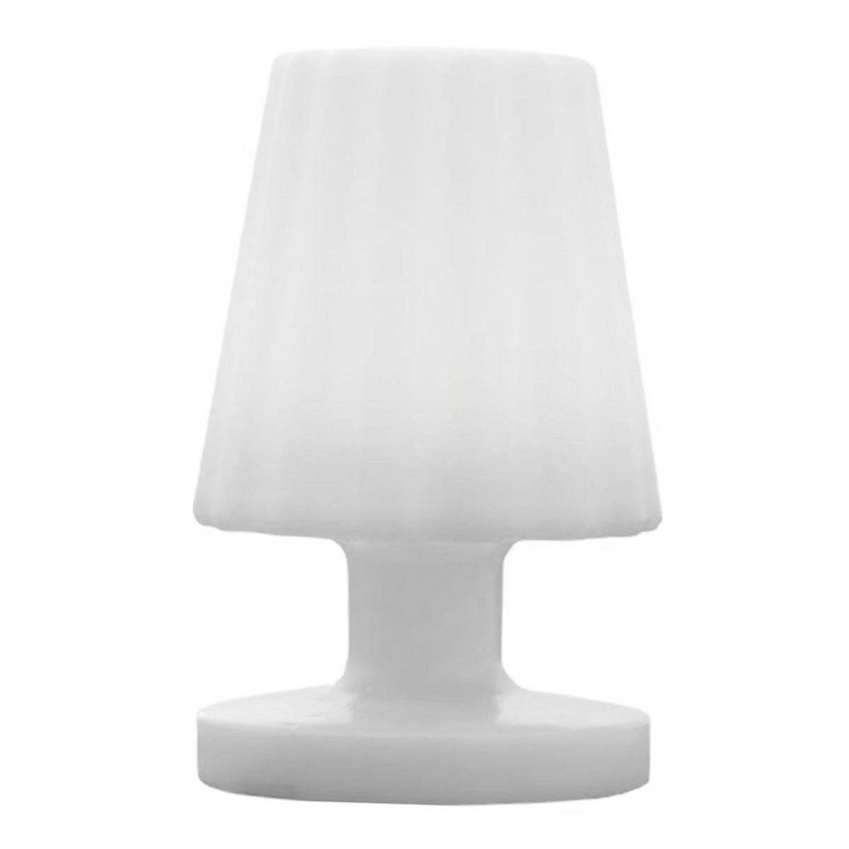 Lumisky Mini lampe à poser sans fil LED LADY MINI Blanc Polyéthylène H22CM