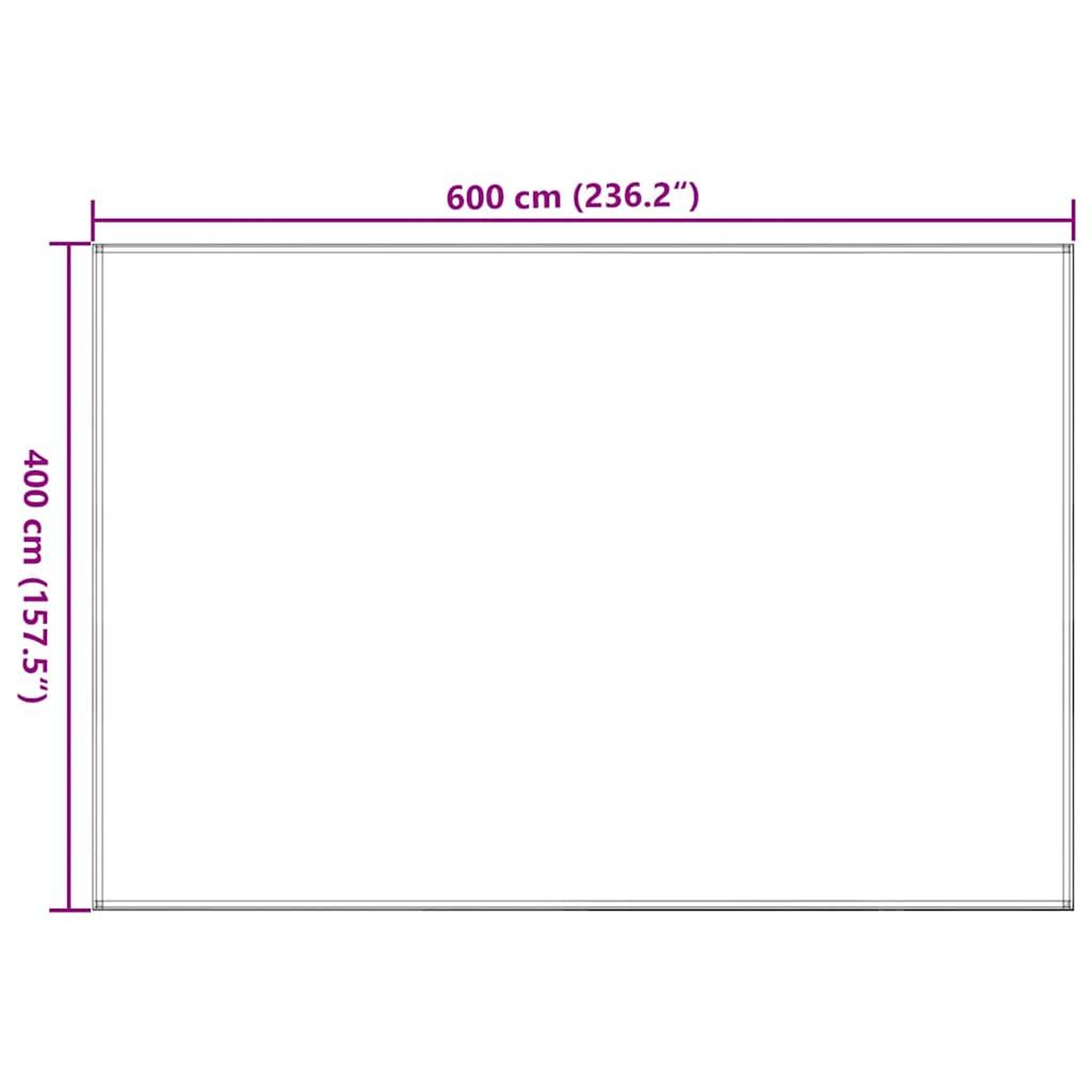 Voir la diapositive 6 : VIDAXL Tapis de tente 400x600 cm Marron
