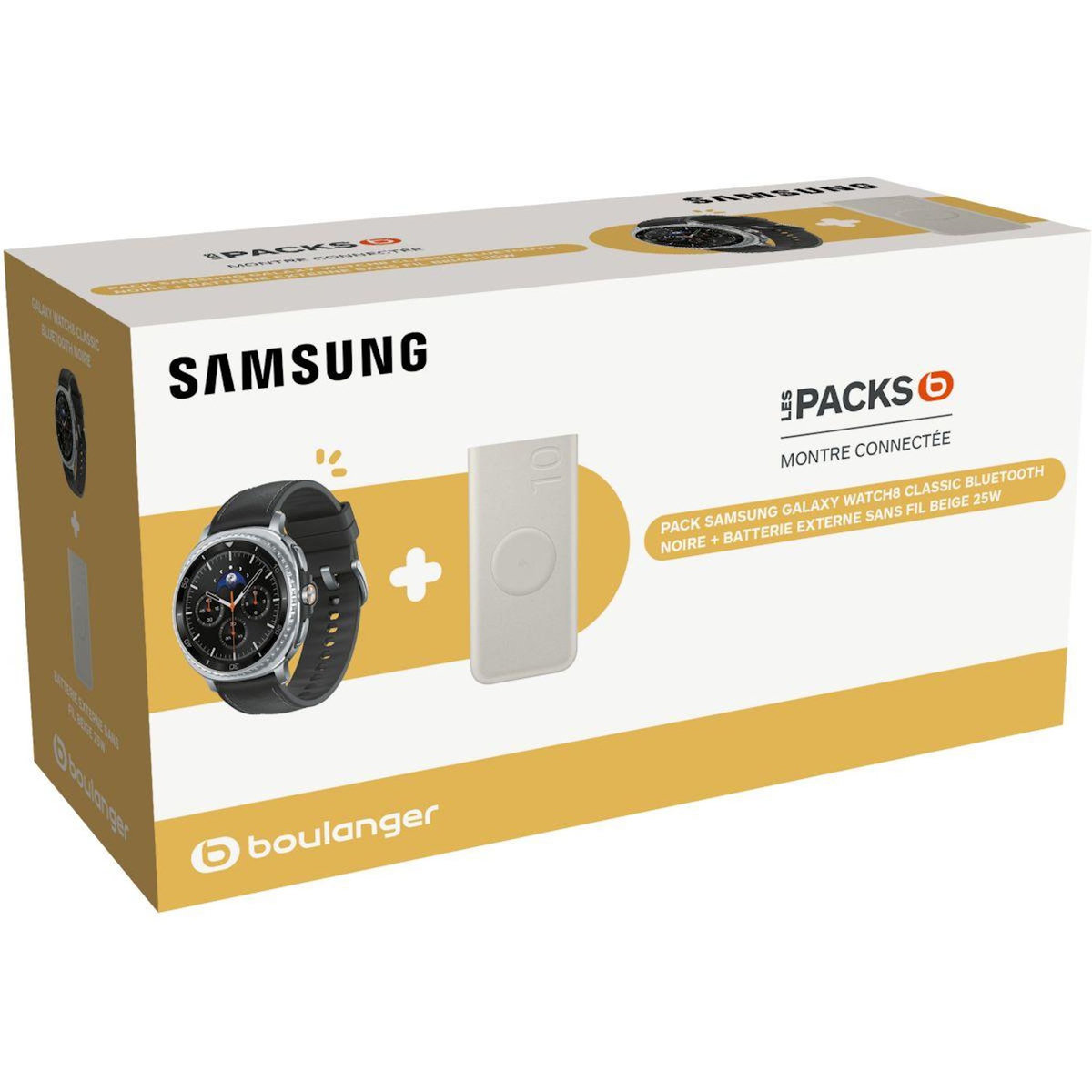 Samsung Montre connectée Pack GalaxyWatch8 Classic BT+Power Bank