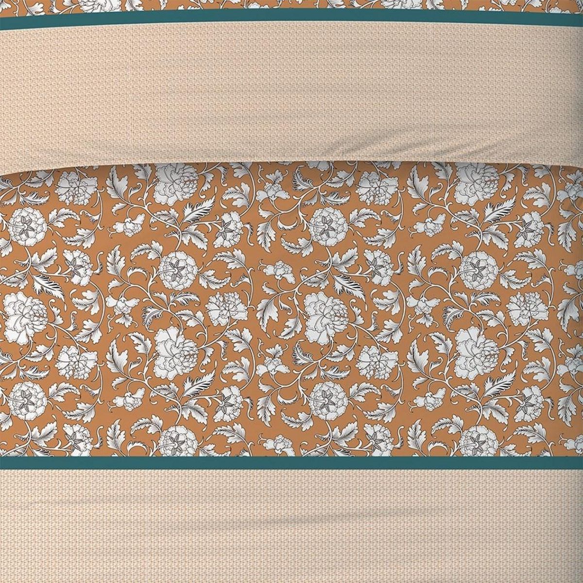 ATELIER DU COTON Housse de couette 240x220 Loni + 2 taies coton 57 fils