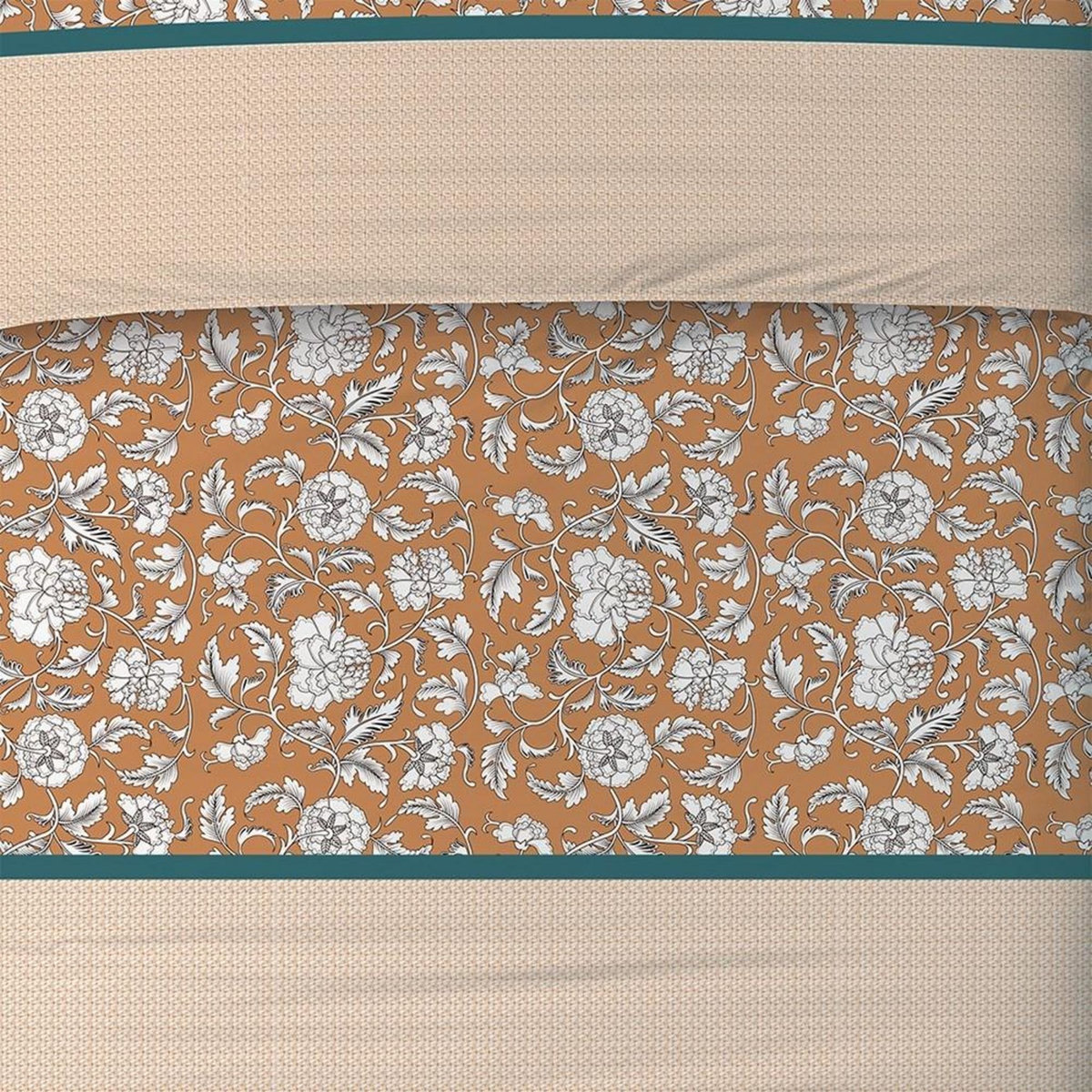 ATELIER DU COTON Housse de couette 240x220 Loni + 2 taies coton 57 fils