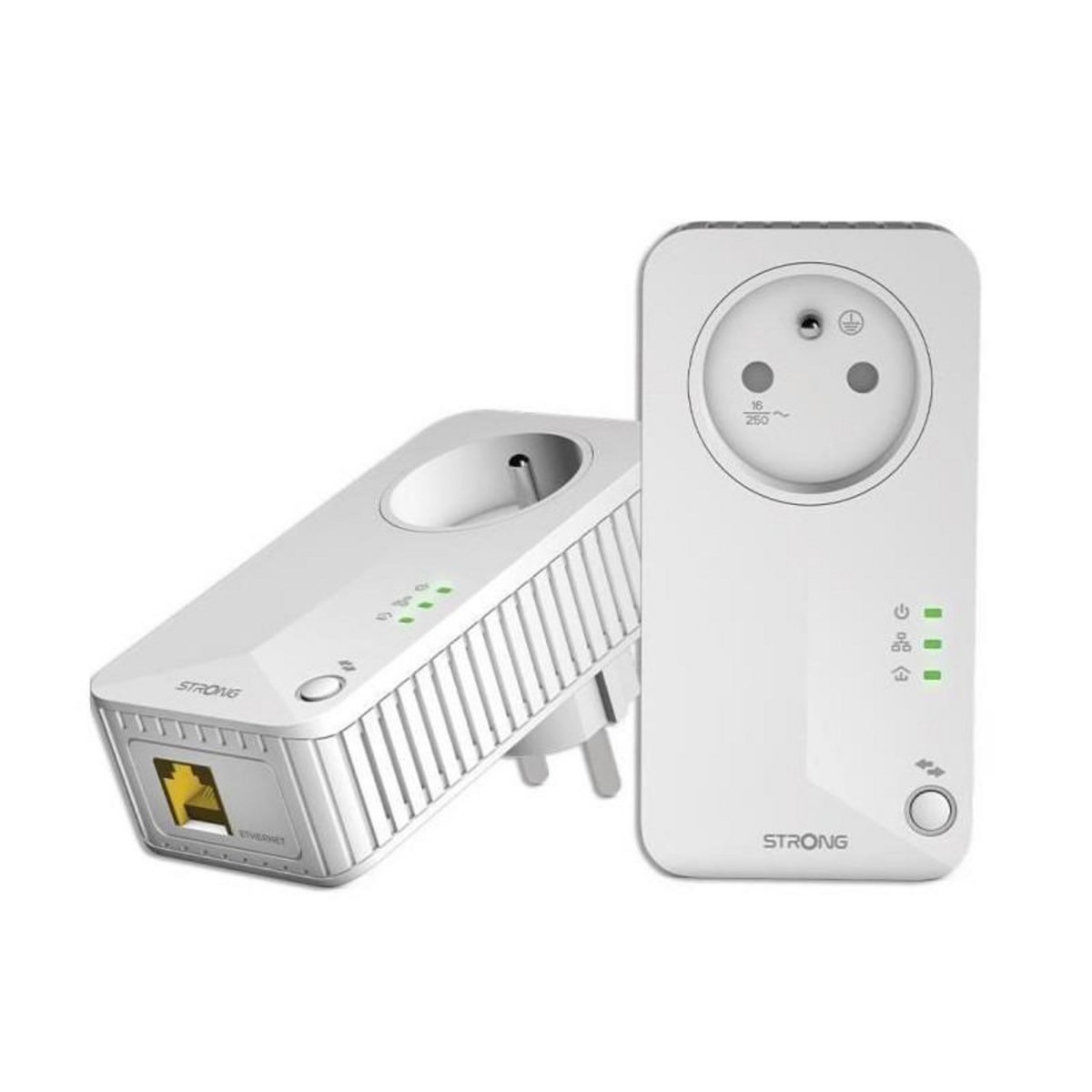 Strong Kit CPL - STRONG - CPL 600 Pack de 3 - 600 MB - Prise Filtrée, 3 Adaptateurs, Triple Pack