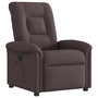 Voir la diapositive 2 : VIDAXL Fauteuil inclinable Marron fonce Tissu