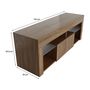Voir la diapositive 3 : Habitat et Jardin Meuble TV design bois  Hugo  - 140 x 40 x 50 cm - Marron