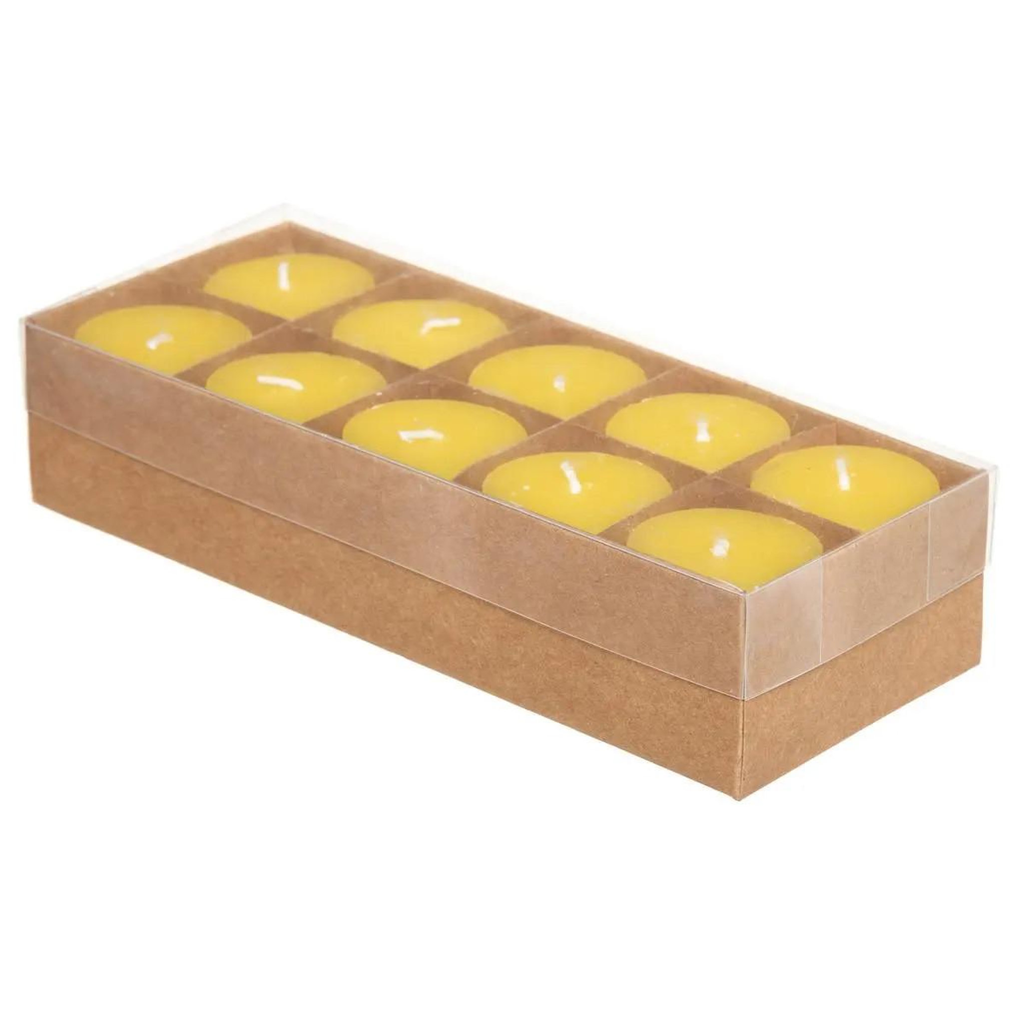 COMPTOIR DE LA BOUGIE Lot de 10 bougies  générique  4cm citronnelle