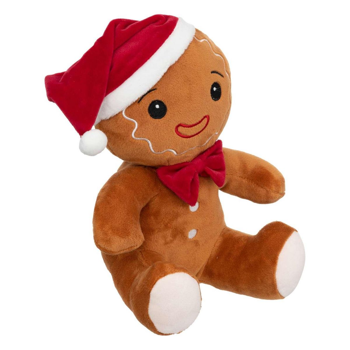 ATMOSPHERA Peluche pain d'épice de Noël - H 25 cm - Marron