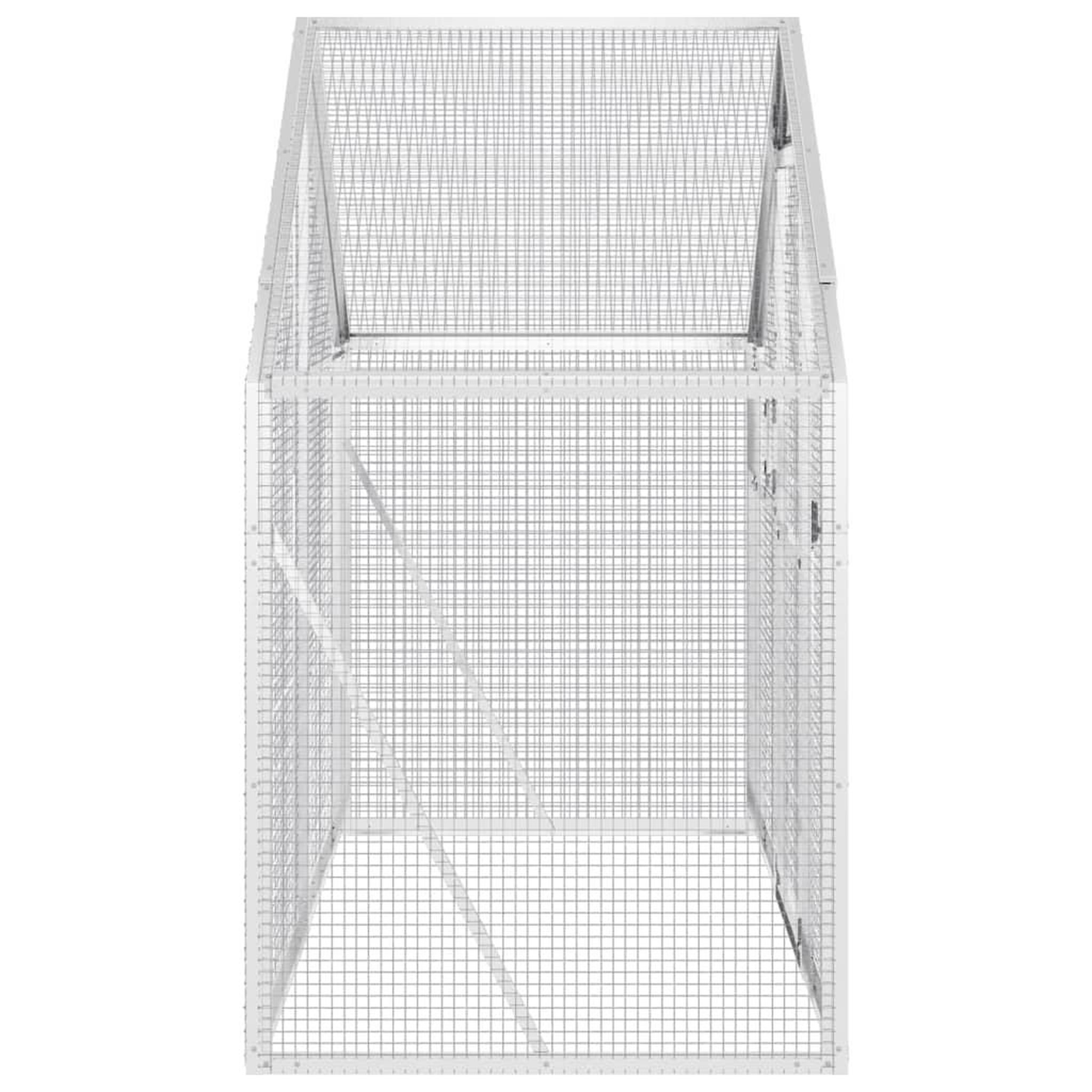 Voir la diapositive 4 : VIDAXL Voliere argente 179x100x185 cm aluminium