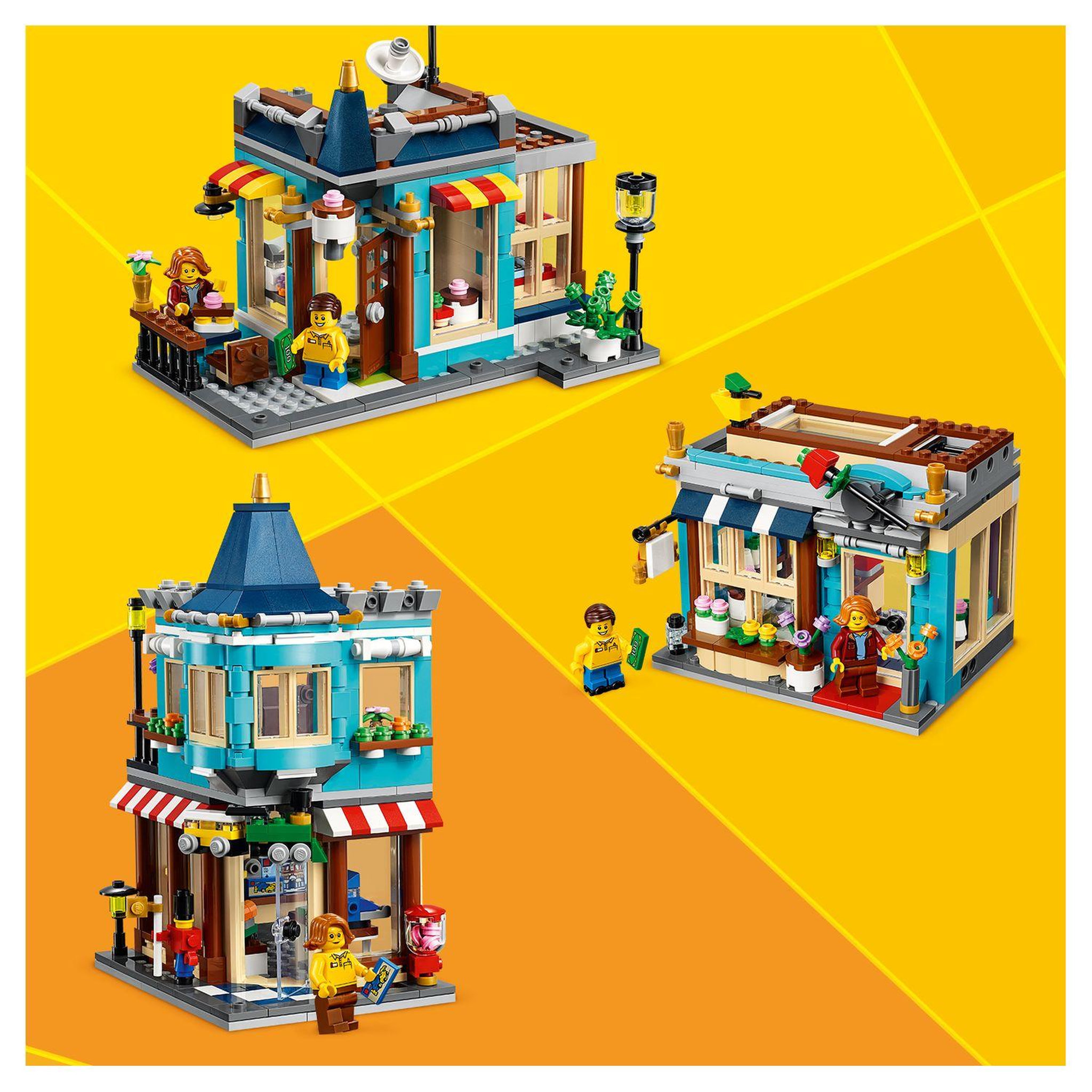 Voir la diapositive 8 : LEGO Creator 31105- le Magasin de Jouets du Centre Ville