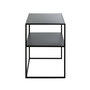 Voir la diapositive 3 : Paris Prix Table d'Appoint en Métal  Cromano  60cm Noir