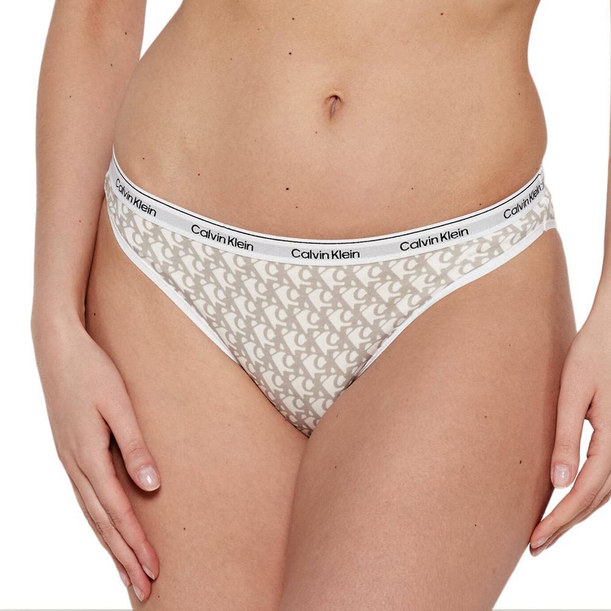 CALVIN KLEIN JEANS Culotte /Grise Femme Calvin Klein Jeans Bikinis. Coloris disponibles : Blanc