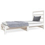 Voir la diapositive 2 : VIDAXL Lit coulissant sans matelas blanc 2x(90x190) cm