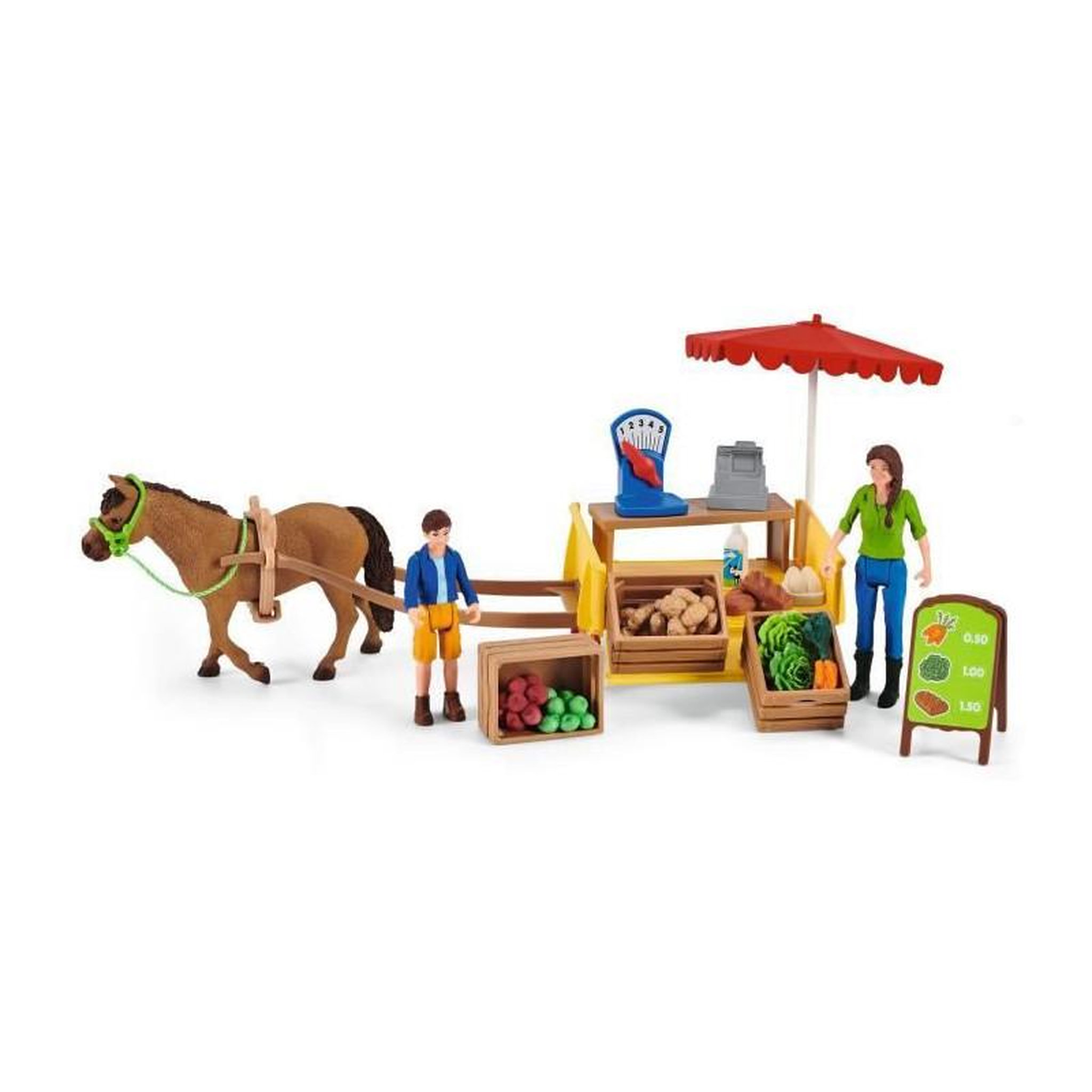 Voir la diapositive 3 : Schleich SCHLEICH - Etal mobile de la ferme