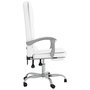 Voir la diapositive 4 : VIDAXL Fauteuil de massage inclinable de bureau Blanc Similicuir