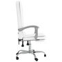 Voir la diapositive 4 : VIDAXL Fauteuil de massage inclinable de bureau Blanc Similicuir