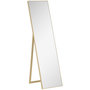Voir la diapositive 1 : HOMCOM Miroir sur pied rectangulaire dim. 40L x 47l x 147H cm MDF aspect bois de chêne clair