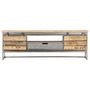 Voir la diapositive 2 : VIDAXL Meuble TV 120 x 30 x 40 cm Bois massif de manguier