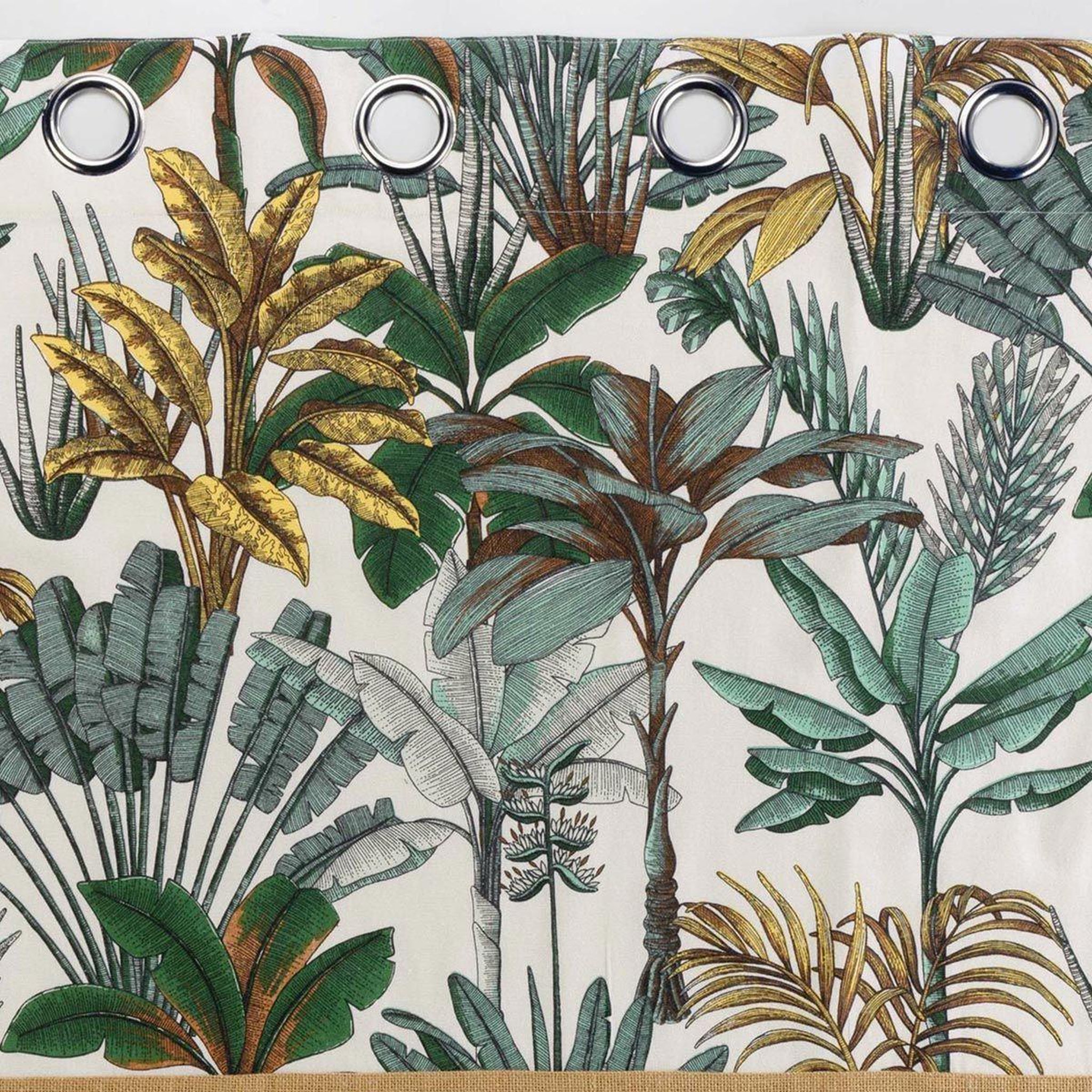 Voir la diapositive 3 : Douceur d'Intérieur Rideau à œillets  balinesia  140x240cm naturel