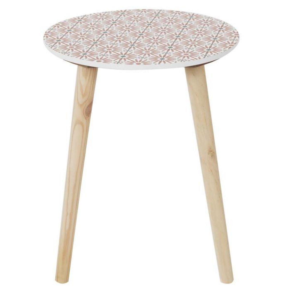 Paris Prix Lot de 2 Tables Gigognes  Patio  48cm Rouge & Noir