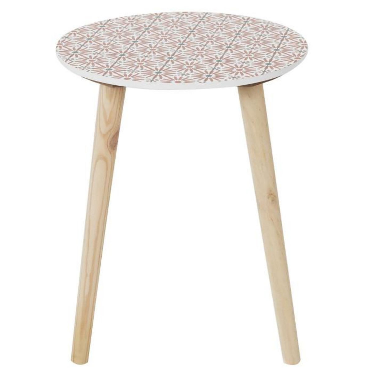 Paris Prix Lot de 2 Tables Gigognes  Patio  48cm Rouge & Noir