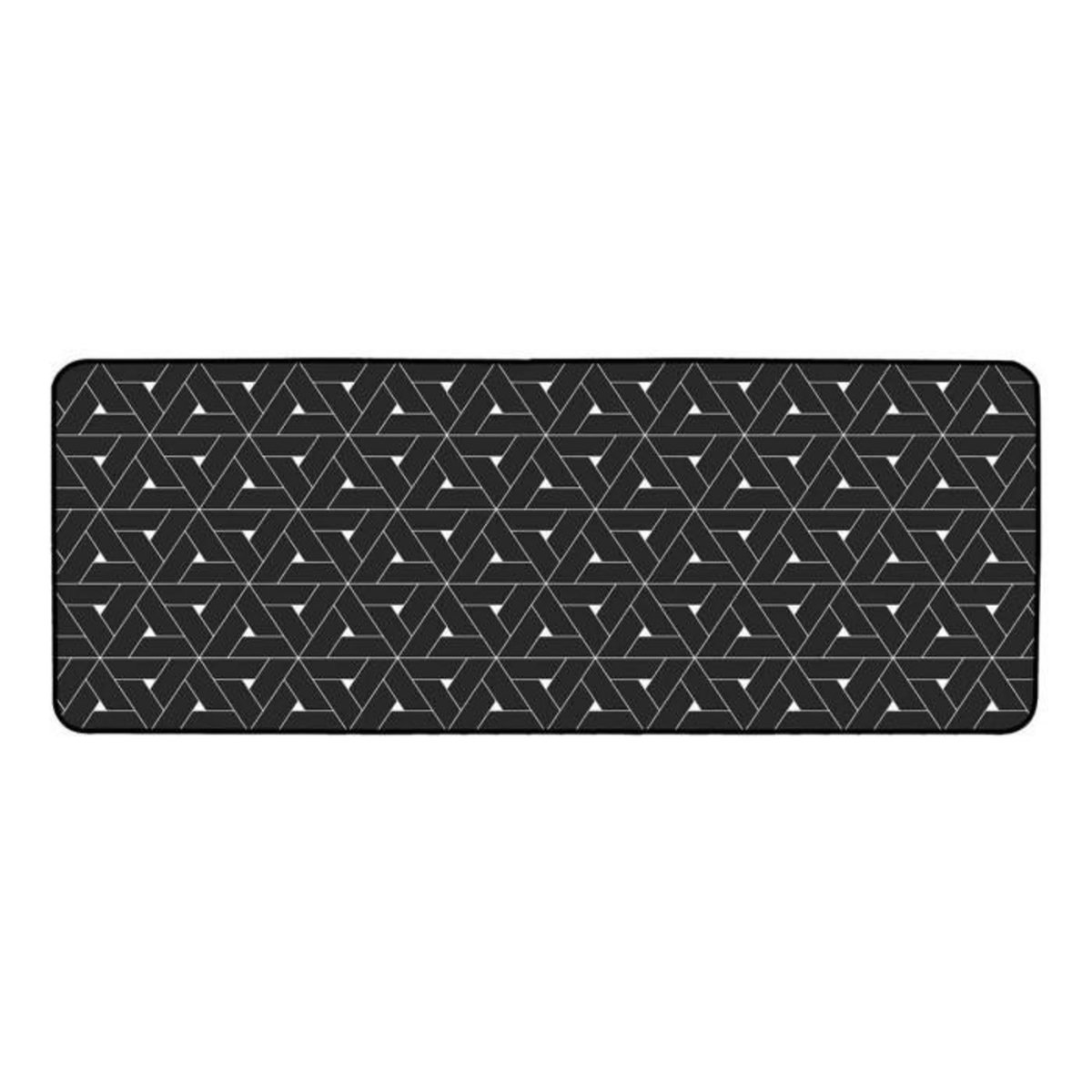 Paris Prix Tapis de Couloir Imprimé  Terence  45x120cm Noir