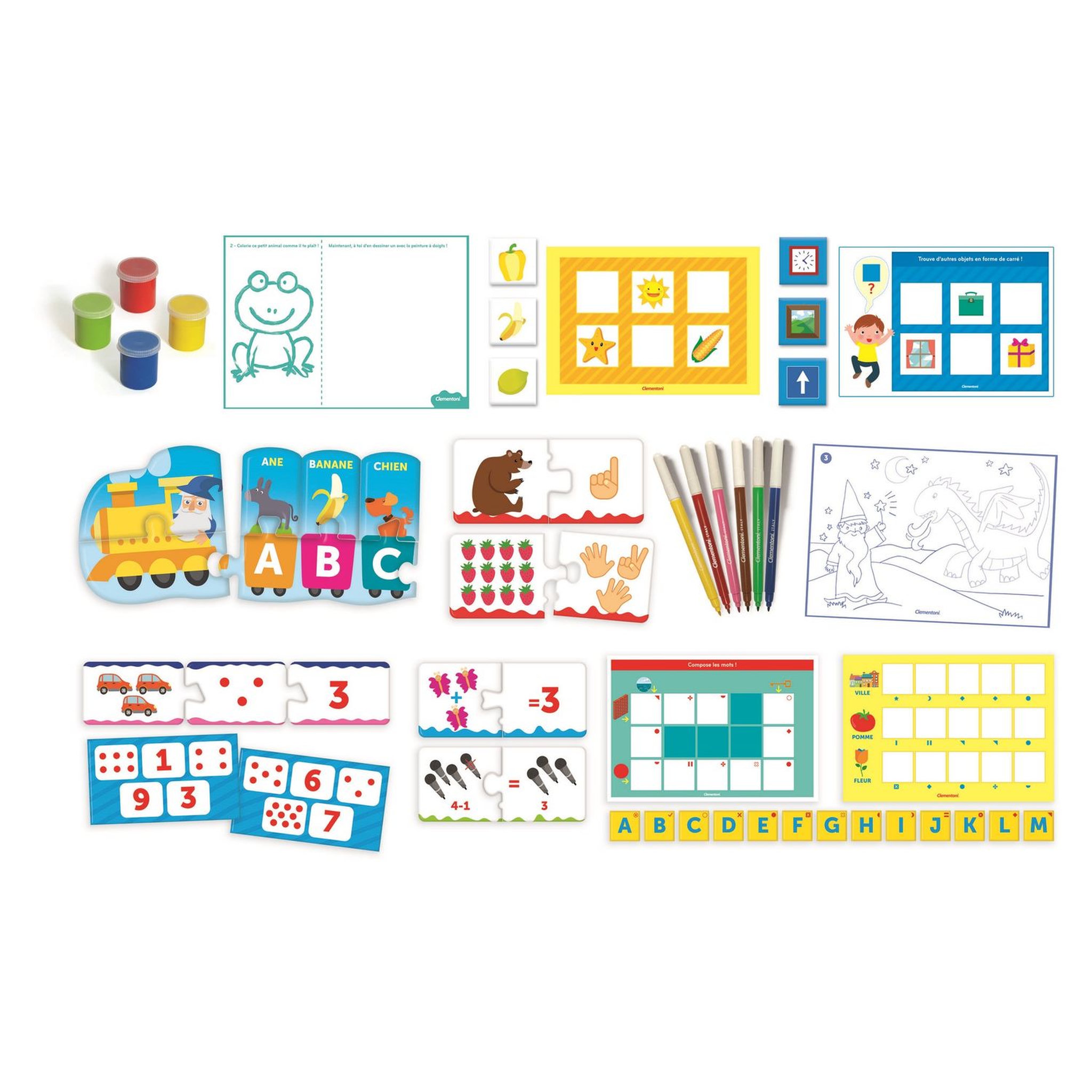 Voir la diapositive 2 : CLEMENTONI Mon grand coffret maternelle