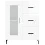 Voir la diapositive 5 : VIDAXL Buffet Blanc brillant 69,5x34x90 cm Bois d'ingenierie