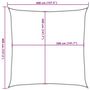 Voir la diapositive 6 : VIDAXL Voile d'ombrage 160 g/m^2 Marron 4x4 m PEHD