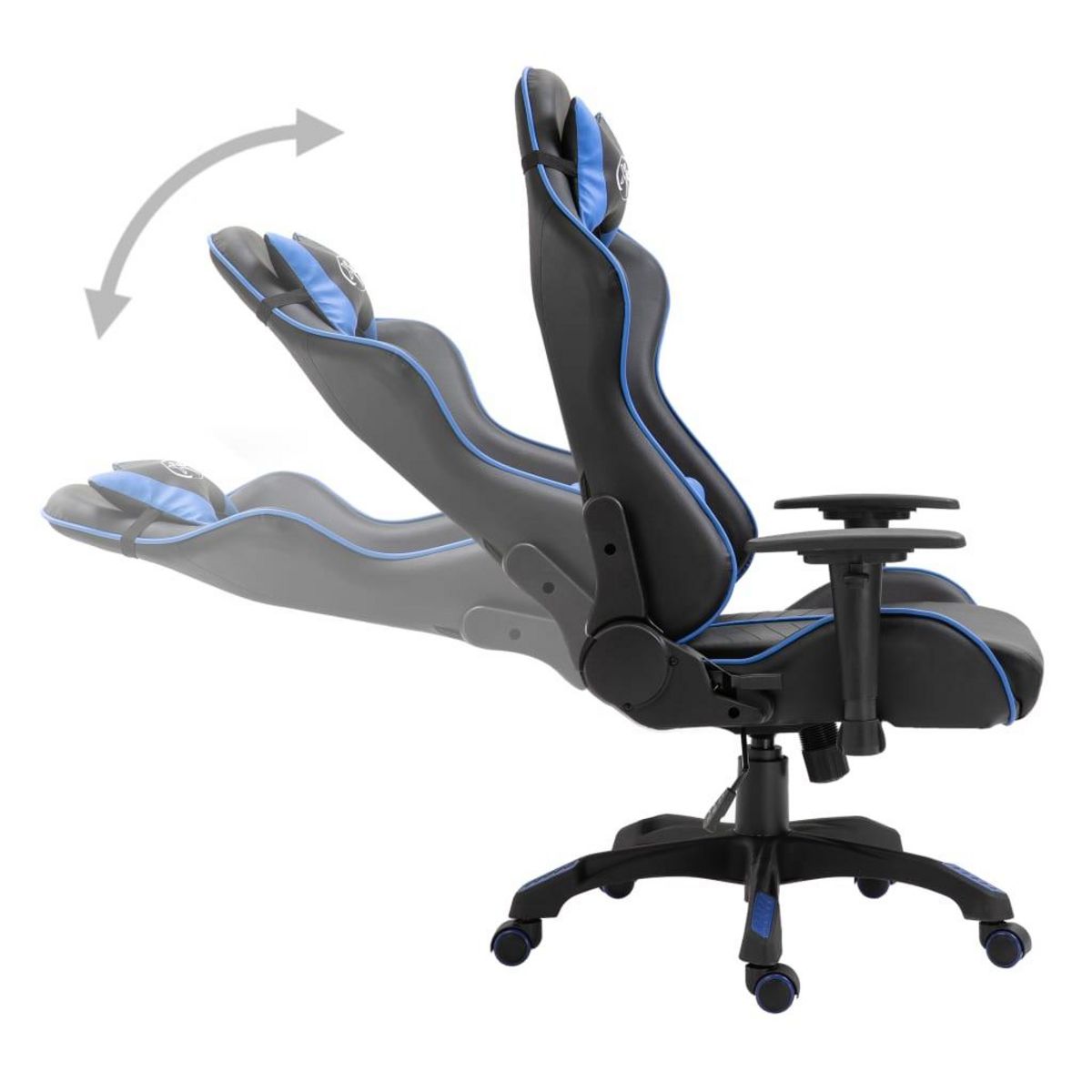 VIDAXL Chaise de jeu Bleu Similicuir