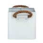 Wenko Boîte de rangement compartimentée salle de bain Gara - L. 19 x H. 12 cm - Blanc