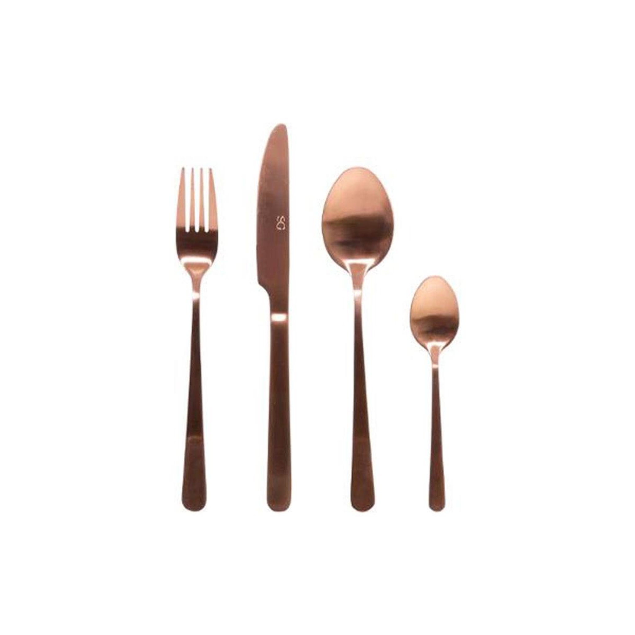 Voir la diapositive 1 : SECRET DE GOURMET Ménagère 24 pièces  délicatesse  27cm or rose