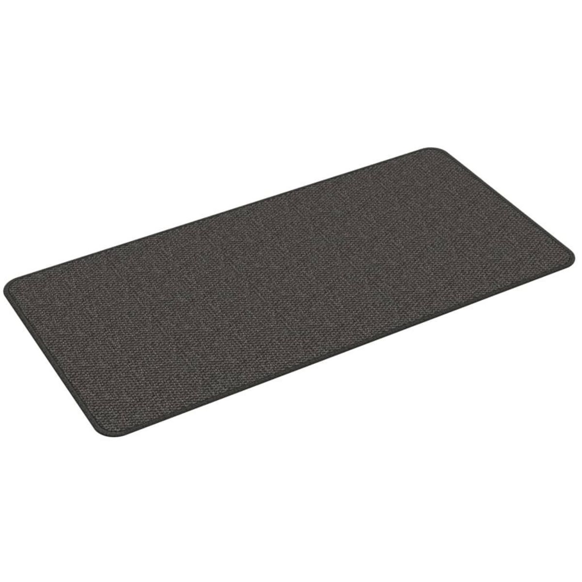 VIDAXL Tapis de couloir aspect sisal anthracite 50x100 cm